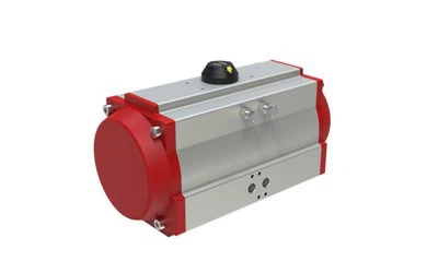 Actionneur pneumatique à crémaillère et pignon de rappel par ressort